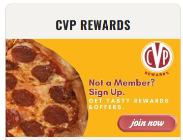 CVP Rewards — not a member? Sign up and get tasty rewards & offers